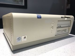 Vintage Dell Optiplex Gx1 Pc Windows 98,  Pentium Iii,  600mhz/80gb/128 Mb Ram