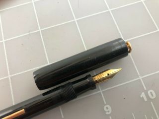 Judd ' s Vintage John Holland Hard Rubber Fountain Pen w/14kt.  Gold Flex Nib 2