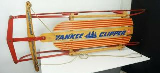 Vintage Yankee Clipper By Flexible Flyer Model F012 46 " Long Wood Sled