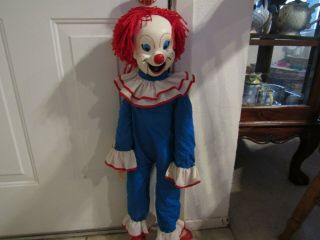Bozo The Clown 30 " Ventriloquist Dummy With Case 1970) Larry Harmon/ Eegee Co.