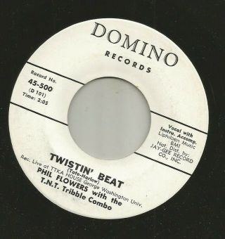 Breed R&b Rocker - Phil Flowers - Twistin Beat - Hear - 1962 Domino