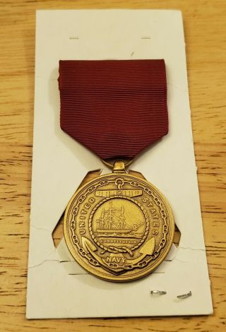 United States Navy Medal & Ribbon Constitution Fidelity Obedience Zeal