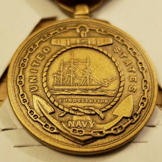 UNITED STATES NAVY Medal & Ribbon Constitution FIDELITY OBEDIENCE ZEAL 2