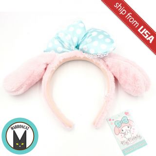 Japan Sanrio Puroland Exclusive My Melody Plush Cosplay Headband Bow Tie Cute