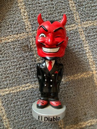 1999 El Diablo Wacky Wobbler Funko Bobble Head Toy Figure Collectible Devil Suit