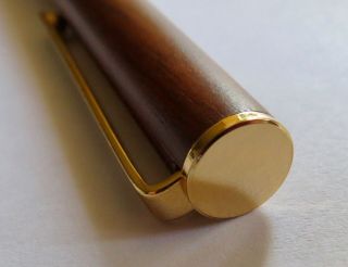 Dunhill Ballpoint Lacquered Matte Finish Rosewood Black Onyx Inset Collectible