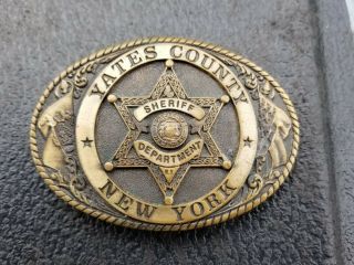 Yates County Sheriff Ny Belt Buckle