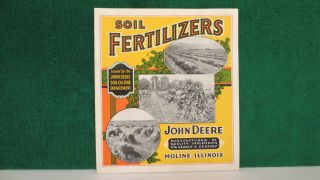 John Deere Tractor Brochure On Soil Fertilizers,  From Deere For 1929,  Near.