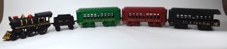 Vintage 5 Piece Cast Iron Train Set 44 St Louis Ohio River Rr Railroad