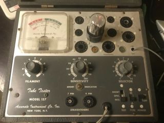 Accurate Instrument Tube Tester - Model 157 Vacuum Amplifier Vintage