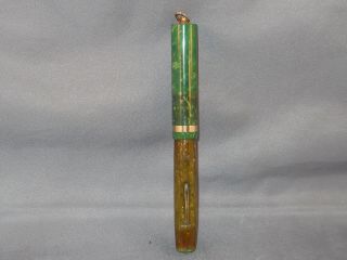 Sheaffer Vintage Jade Green Ring Top Fountain Pen - - L4k Fine