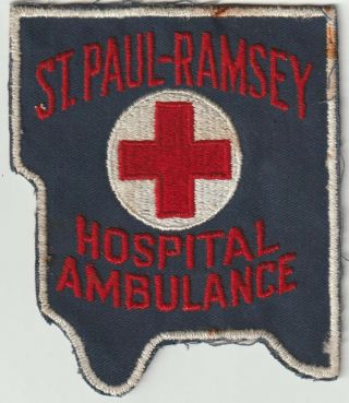 Obsolete & Vintage 60/70s St.  Paul - Ramsey Hospital Ambulance Patch Ems Minnesota