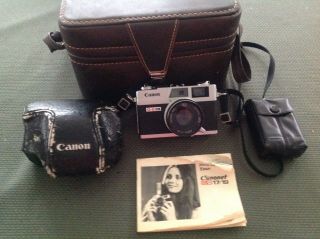 Vintage Canon Canonet Ql17 G - Iii Giii 35mm Rangefinder Film Camera W/40mm Lens