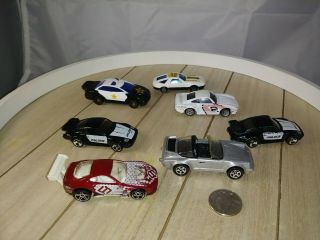 Mattel Inc/hot Wheels/1987 & 1989 Porsche And Assortment Of 5 Other Toy Cars
