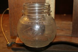 Vintage Jfg Products World Globe Jar 4 - 1/4 " None Better In All The World Coffee