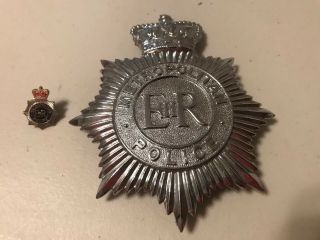 London Metropolitan Police Service Helmet Badge Plate Emblem Insignia & Pin