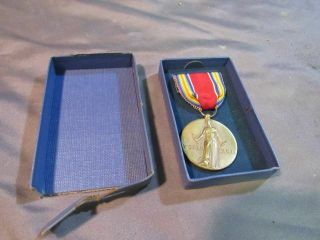 Wwii Campaign &service Victory Medal