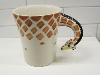 Pier One Imports 3d Giraffe Handle Coffee Mug,  Retired