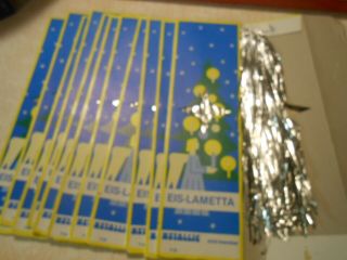 12 Boxes Of Metal Lead Type Tinsel Icicles Germany Nos Eis Lametta