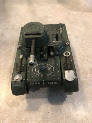 Vintage U.  S.  - Zone Germany Gama 65 Clockwork Medium Tank