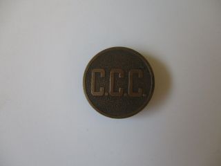 Vintage Ccc Civilian Conservation Corps Wps Disc Collar Pin