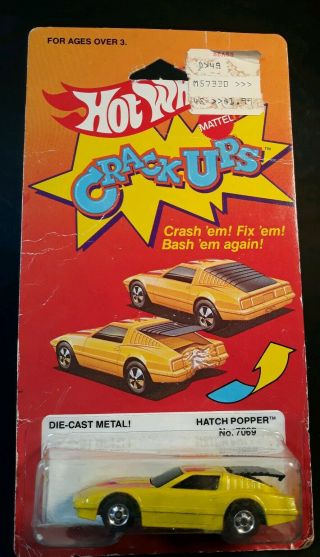 1983 Hot Wheels Crack - Ups Hatch Popper Yellow Nib 7069
