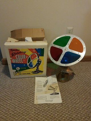 50’s Spartus Rotating Color Wheel With Box Model 880