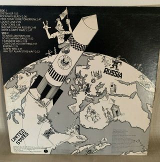 The Ramones - Rocket to Russia 1977 Sire Sterling,  Lyrics LP Vinyl Record Album 2