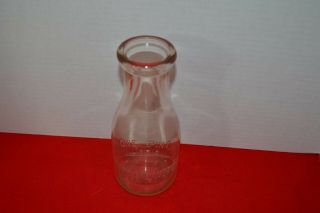 Vintage Vpi Creamery Pint Glass Dairy Bottle