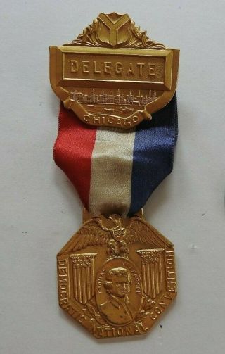 1932 Franklin Roosevelt Fdr Democratic National Convention Chicago Delegat Medal