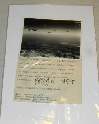 Ww Ii War Photo From A Fighter Pilot Typed Explanations Wow Look