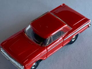 Vintage Aurora Thunderjet 500 1963 Ford Fairlane Slot Car In Red/black/red