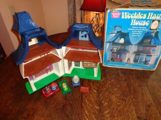 Vintage Weebles Haunted House W/original Box & All Figures N/c 1976 Hasbro