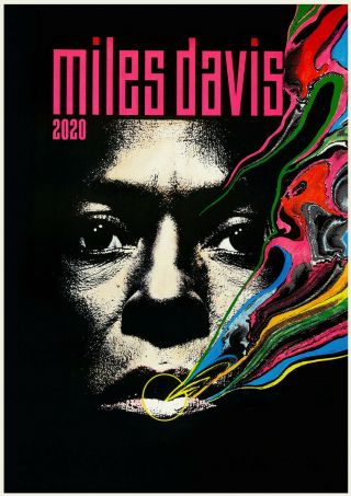 2020 Wall Calendar [12 Pages A4] Miles Davis Vintage Music Poster Photo M1499