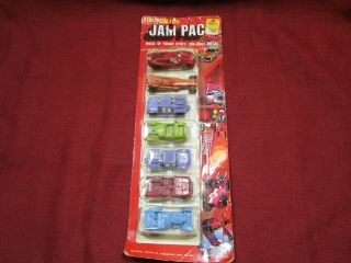 Tootsie Toy Jam Pac Tootsietoy - 7 Die - Cast Cars In Package Dated 1971