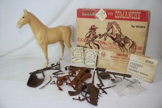 Marx Johnny West Comanche Horse With Accessories,