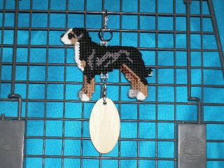 Greater Swiss Mountain Dog Crate Tag Or Hang Anywhere,  Handmade Art Ornament,  Mt