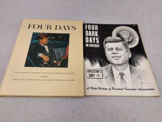 Vintage Four Days 1964 John F.  Kennedy Jfk Hardcover Book Record Of Death