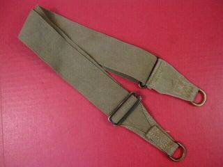 Wwii Us Army Canvas Utility Musette Bag Strap Od Green Color W/d - Rings