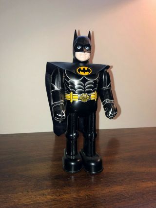 Billiken Mechanical Batman Tin Wind Up Toy - Cond