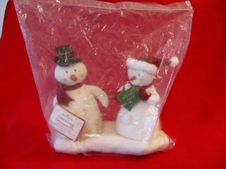 2003 Hallmark Jingle Pals Caroling Snowmen Animated Plush 1st Series In Bag