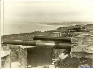 Press Photo: Atlantik Kuste German Coastal Artillery Gun Positions; France