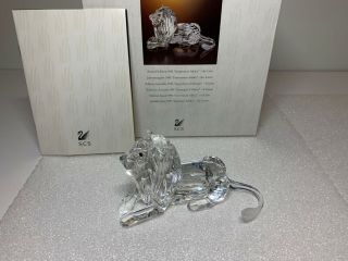Swarovsk Crystal Inspiration Africa Series 1995 Lion Figurine