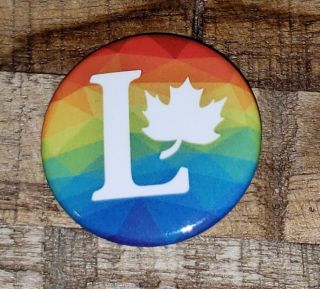 Gay Pride Rainbow Authentic Liberal Party Of Canada Button/pin