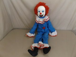 Vintage Large Bozo The Clown Ventriloquist Dummy Doll Larry Harmon Eegee