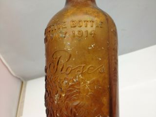 Antique 1914 Whiskey Bottle Four Roses Louisville Ky Bourbon Paul Jones Co
