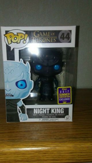 Funko Pop Game Of Thrones 44 Night King Translucent 2017 Sdcc Summer Convention