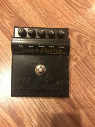 Marshall Shred Master Distortion Effects Pedal Vintage No Bat Cover Read