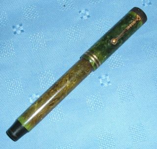 Parker Dufold Senior Jade Green Fountain Pen -