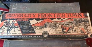 Marx Playset Silver City Frontier Town 1955 Box And Some Accessories